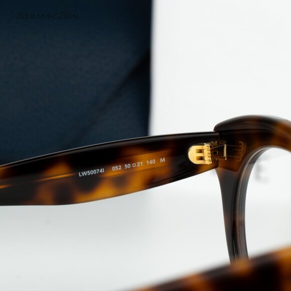 Loewe Women Eyeglasses Havana Demo Round LW50074I CURVY 052 NEW AUTHENTIC - Picture 6 of 8
